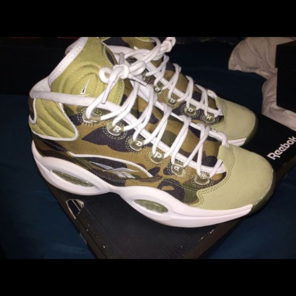 Allen Iverson rebok & bape collaboration sneakers
